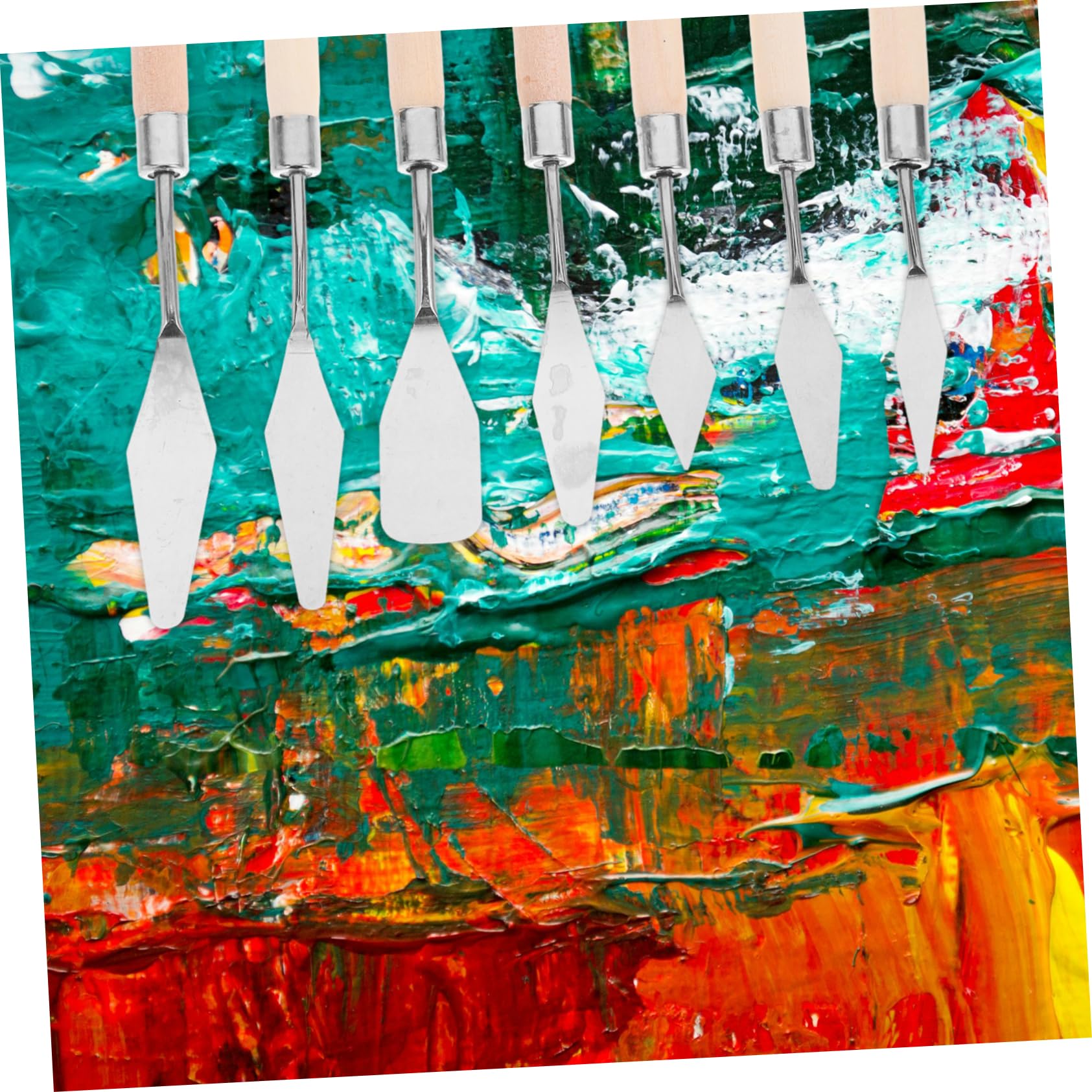 DOITOOL spatole acciaio pittura olio 7 pezzi