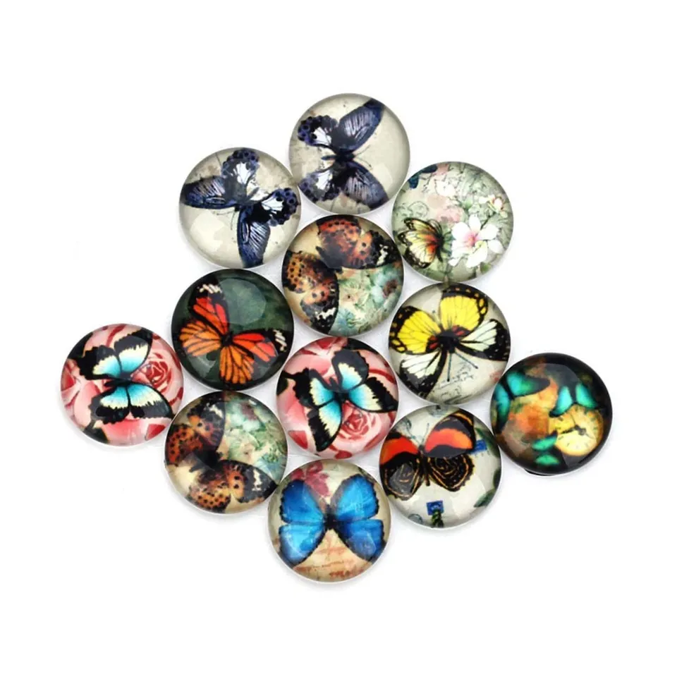 Doitool gemme vetro gioielli 20 pezzi 14 mm size 3