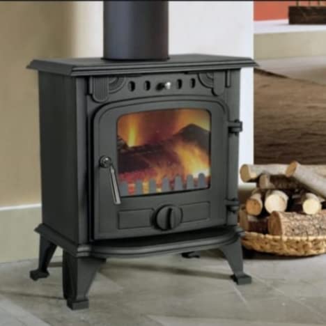 GrecoShop 5805 Stufa a Legna Ghisa 5/8 kW 140 mc