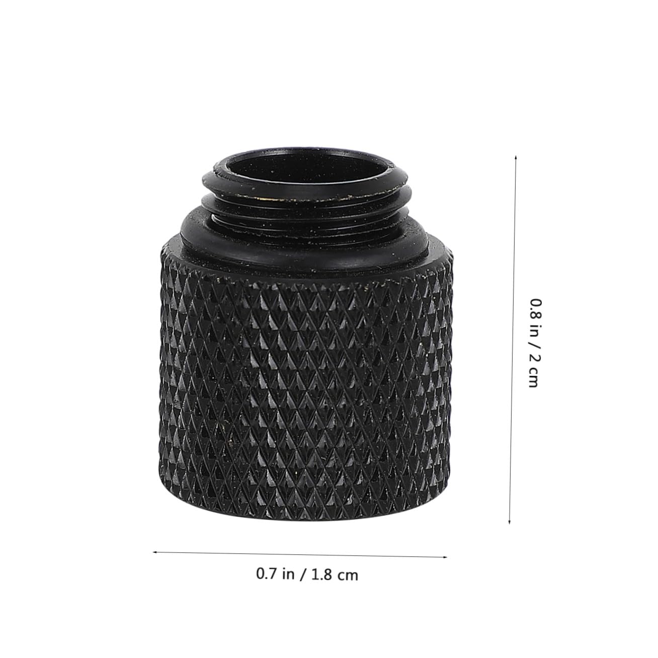 DOITOOL Raccordo G1/4 Passante Ottone Nero 3 Pezzi