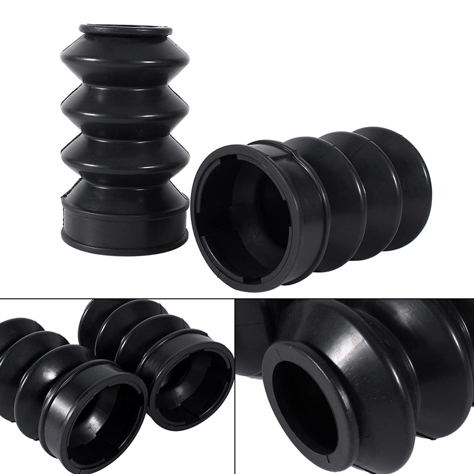 Saluaqui Soffietti Forcella 39mm Gomma Neri 2 pz XL883