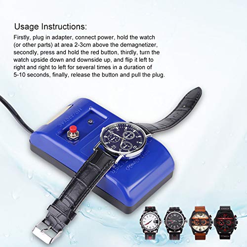 Saluaqui Smagnetizzatore Orologi Meccanici Blu 110/220 V