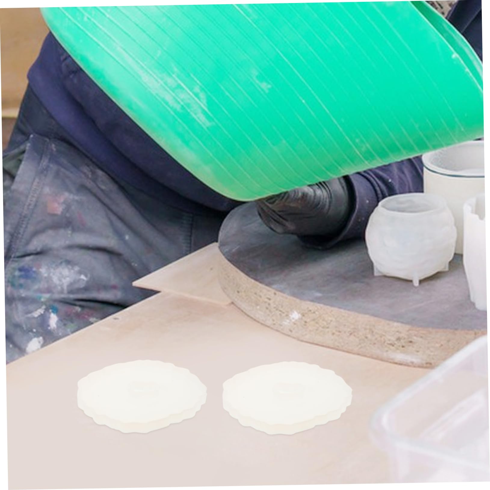 DOITOOL Stampo Silicone Sottobicchieri Resina 6pz 13,3 cm
