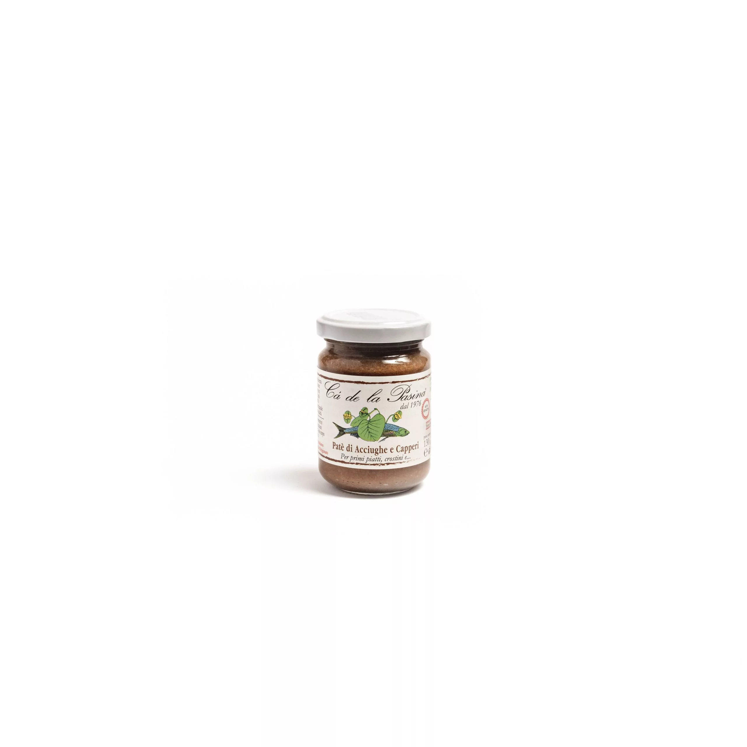 Ercoli 1928 Cà de la Pasina Paté Acciughe e Capperi 130 g artigianale