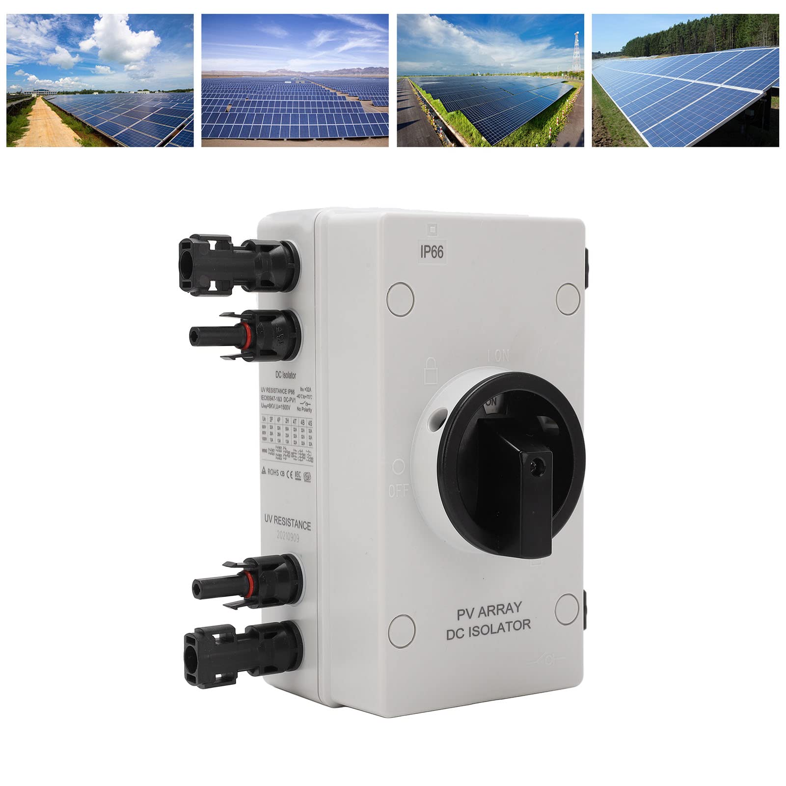 Saluaqui Sezionatore Solare 1000V 32A Isolatore IP66 Fotovoltaico