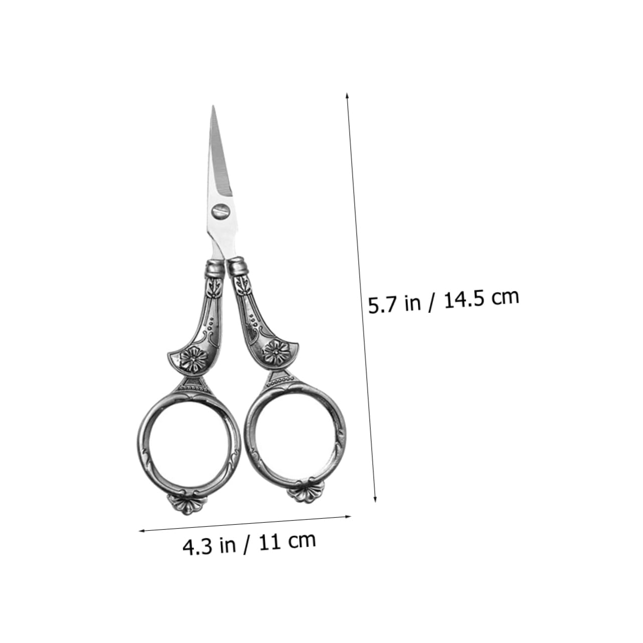 DOITOOL forbici da ricamo acciaio inox 5 pezzi argento