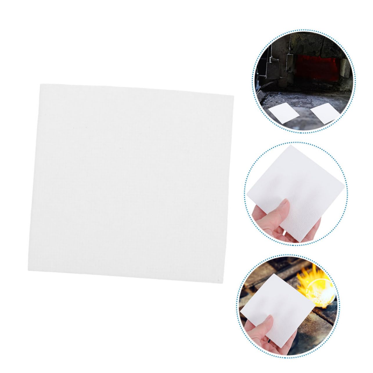 DOITOOL Carta Fibra Ceramica Bianca 20 Pezzi 12x12 cm