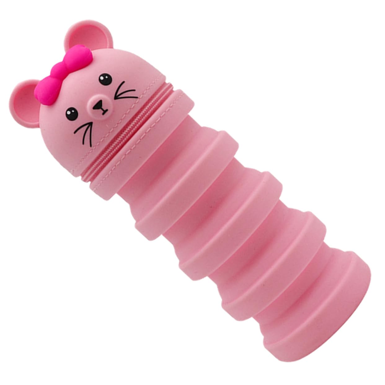 DOITOOL astuccio silicone topo rosa portapenne studenti