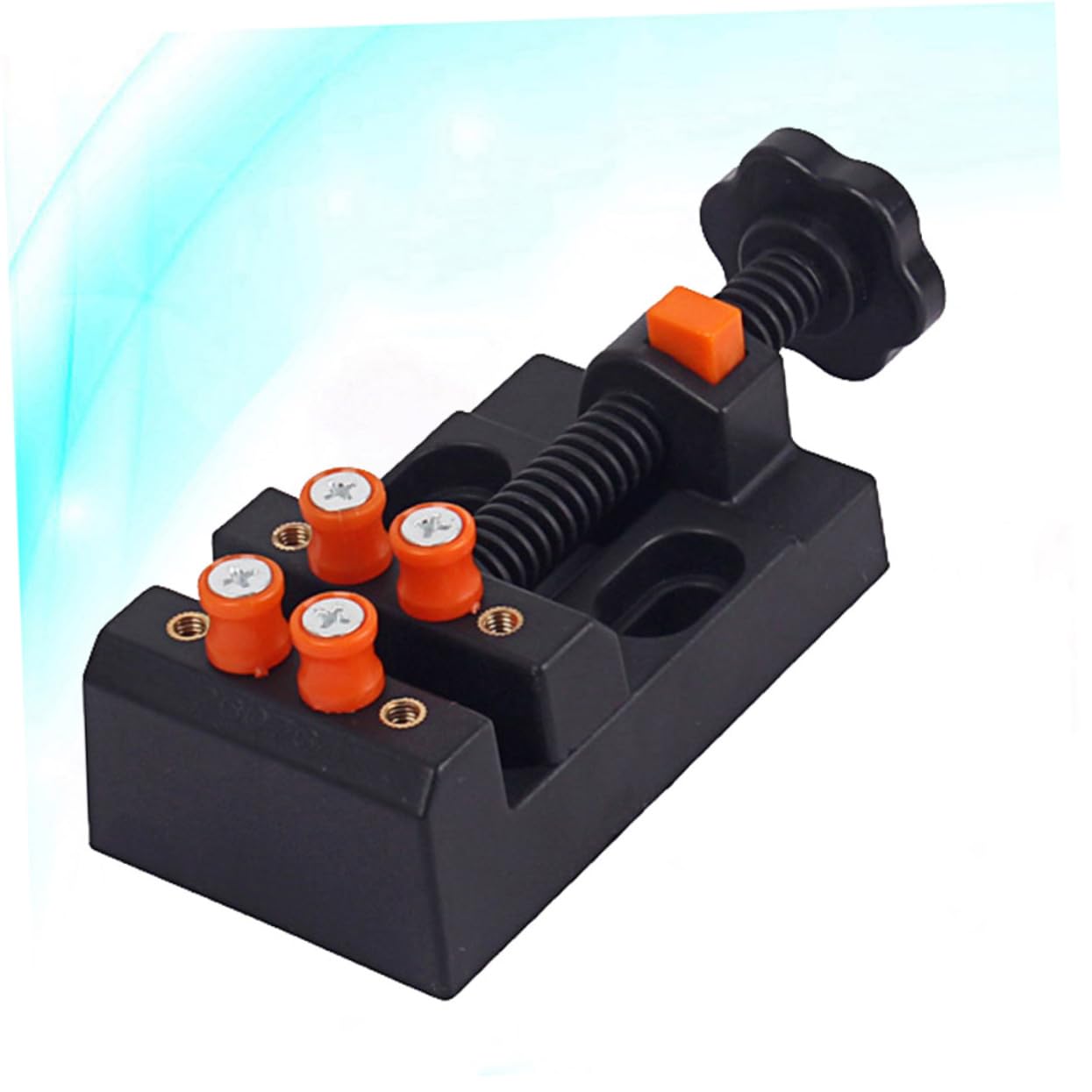 DOITOOL mini morsa da banco ganasce plastica nera per hobby