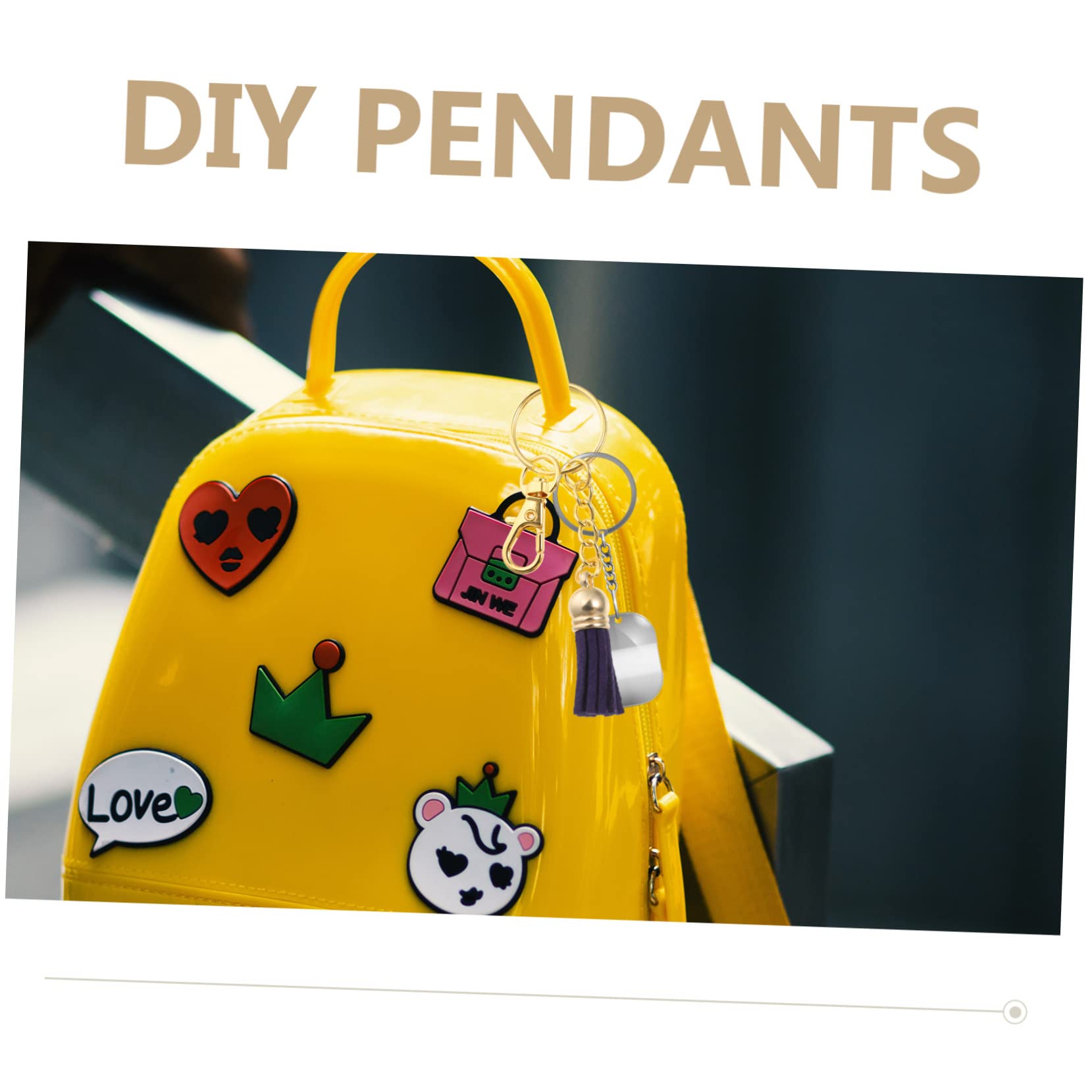 DOITOOL Kit Portachiavi Nappa Pelle Assortiti con Moschettone