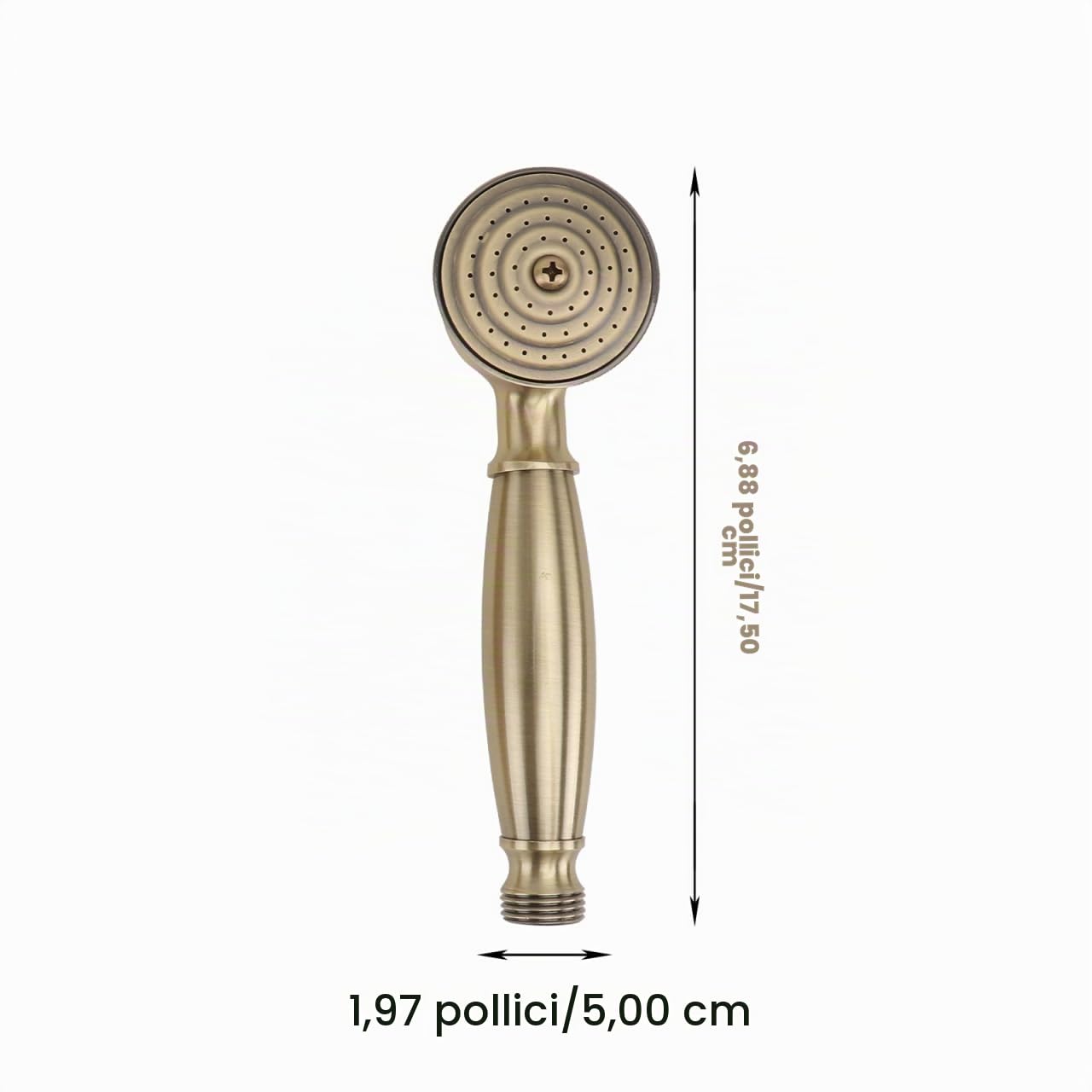 DOITOOL Soffione Doccia Retrò Ottone Bronzo Antigoccia