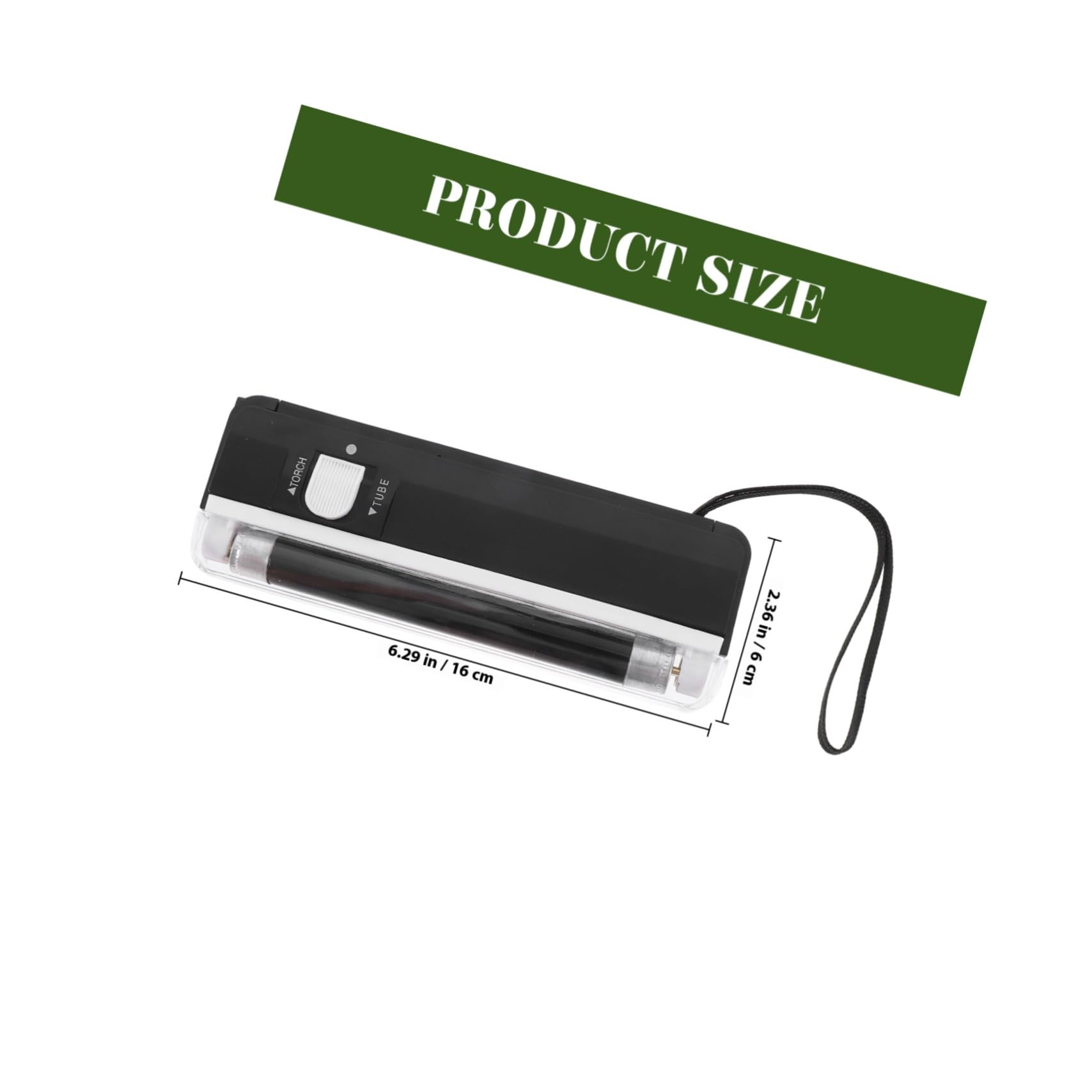 DOITOOL rilevatore banconote false euro portatile 4W nero