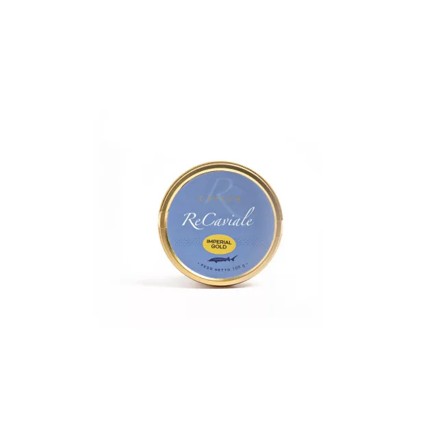 Re Caviale Imperial Gold caviale 100 g grani larghi