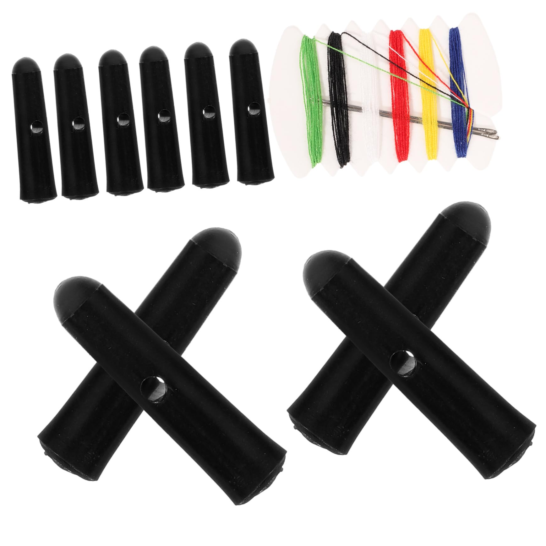 Doitool Perline Coda Ombrello 10 Pezzi Nere 2,5 cm Ricambio