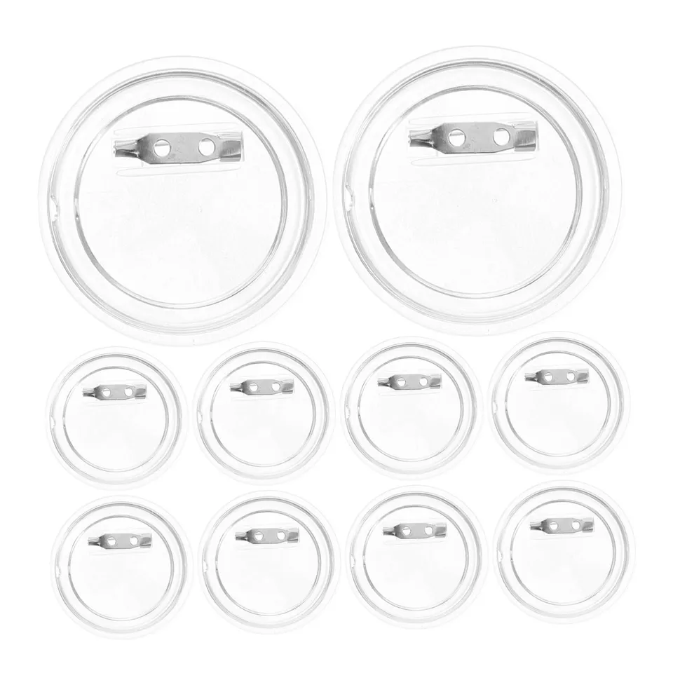 DOITOOL Spille Button Acrilico Trasparente Rotonde 25 Pezzi