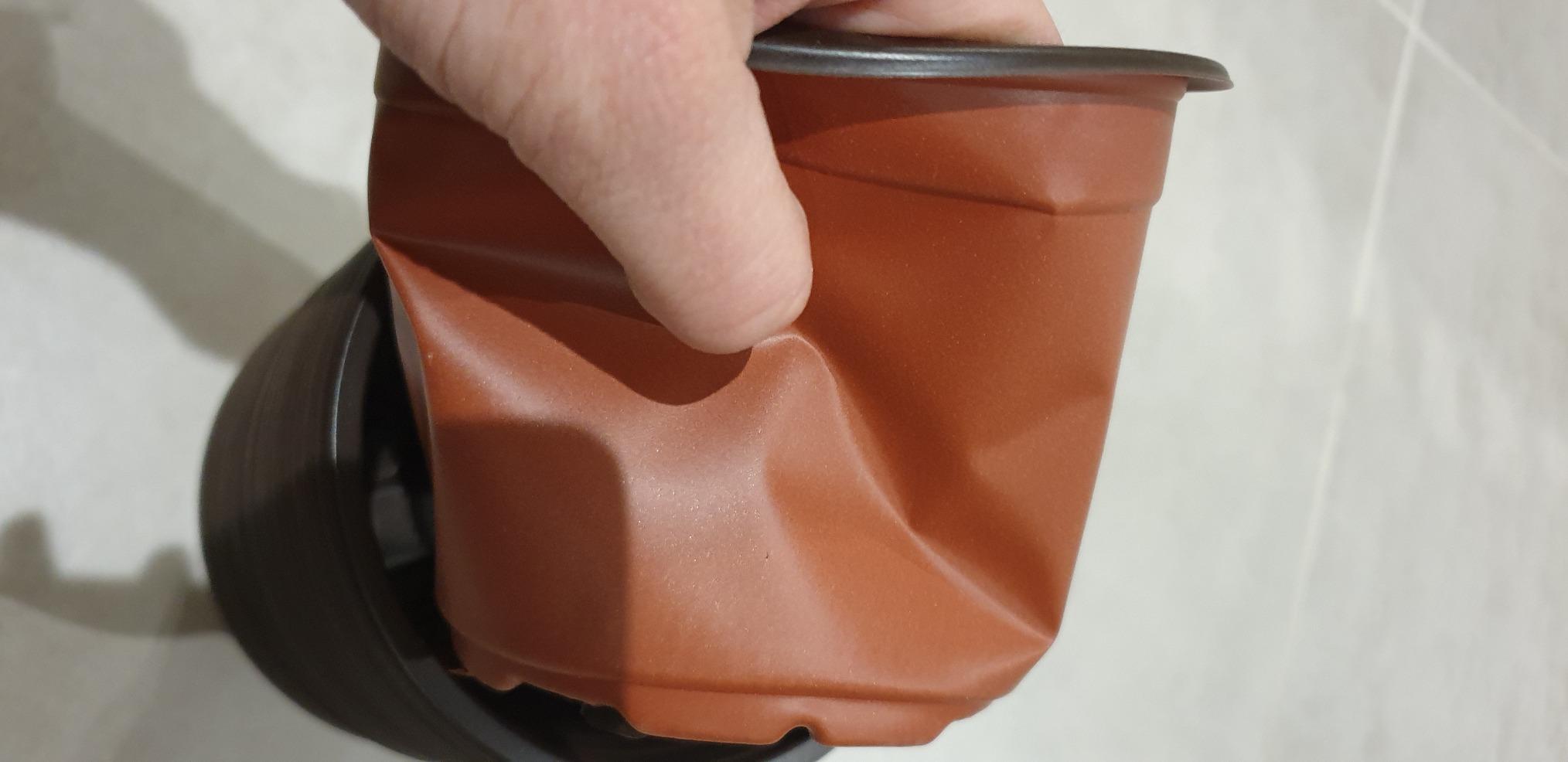 DOITOOL Vasi Plastica 12 cm 50 Pezzi con Fori Drenaggio
