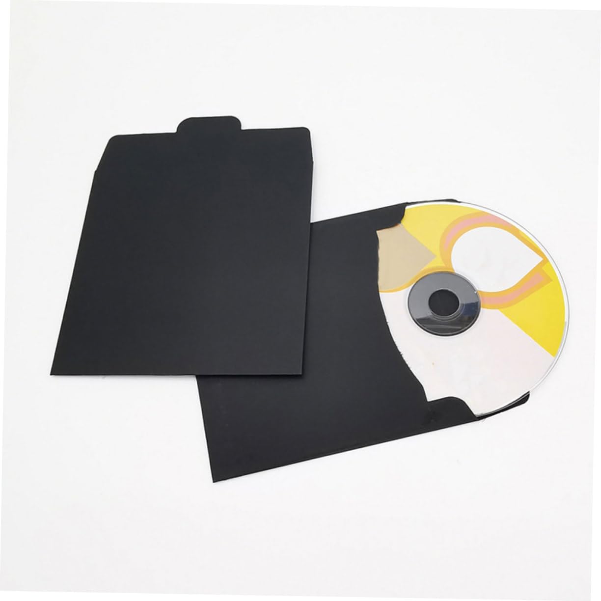 DOITOOL Buste per CD in Carta Nere 100 Pezzi Scorta Casa