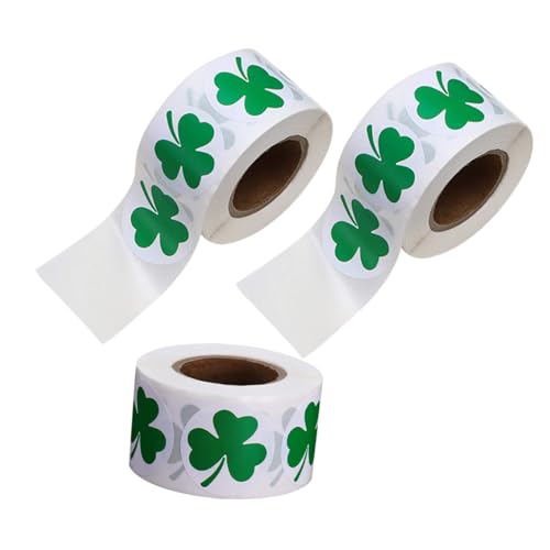 DOITOOL Adesivi Trifoglio San Patrizio 3 Rotoli