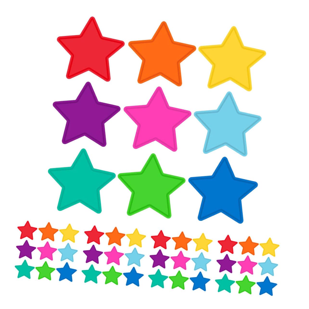 DOITOOL Stelle Cartoncino 108 Pezzi Colorate Aula