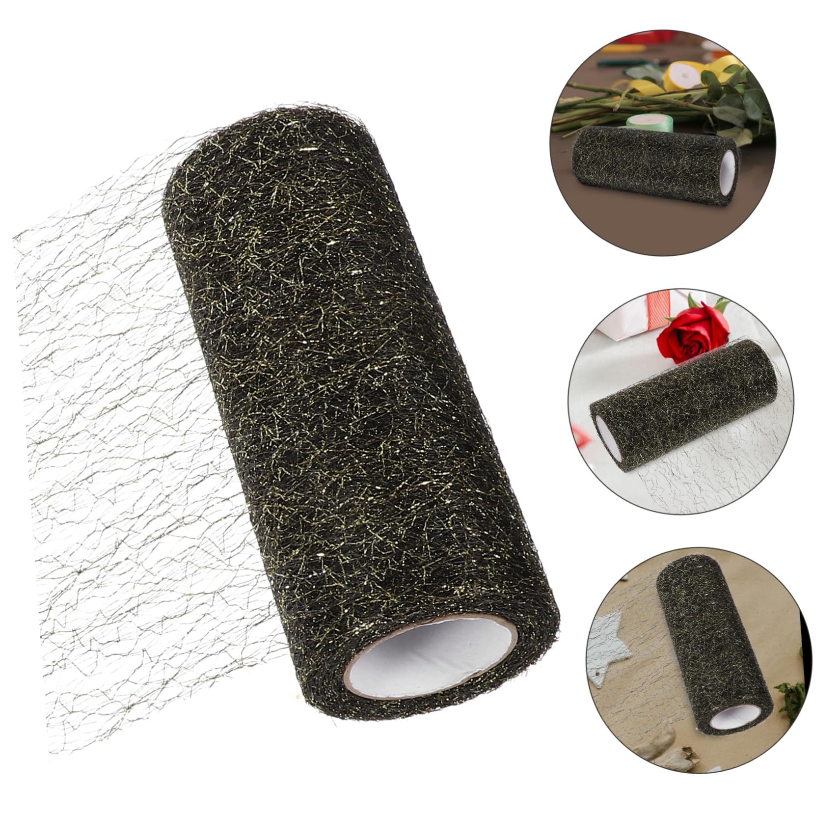 Doitool Rotolo Tulle Multicolore 9,14 m per Bouquet in Poliestere