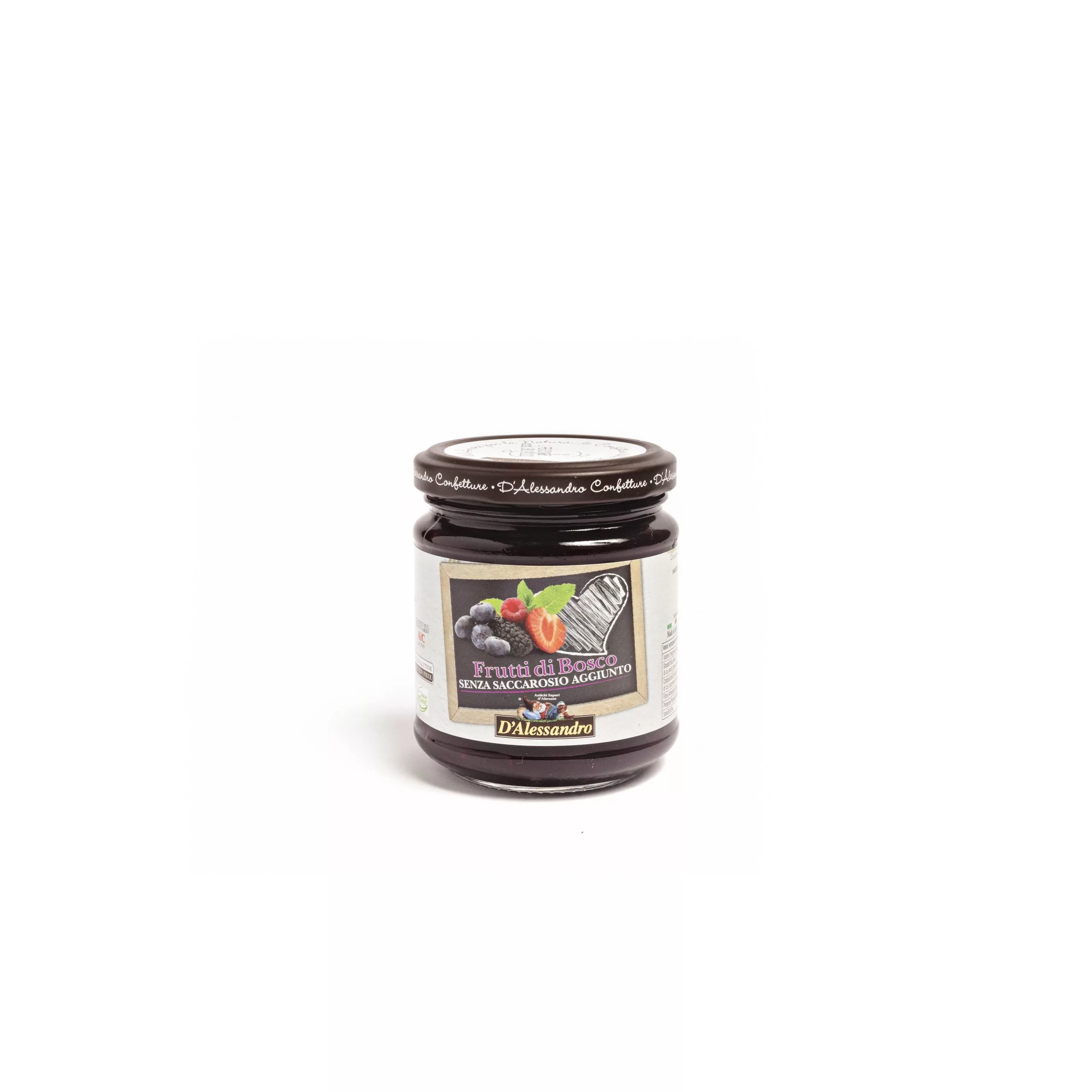 D'Alessandro confettura frutti di bosco 230 g senza zucchero