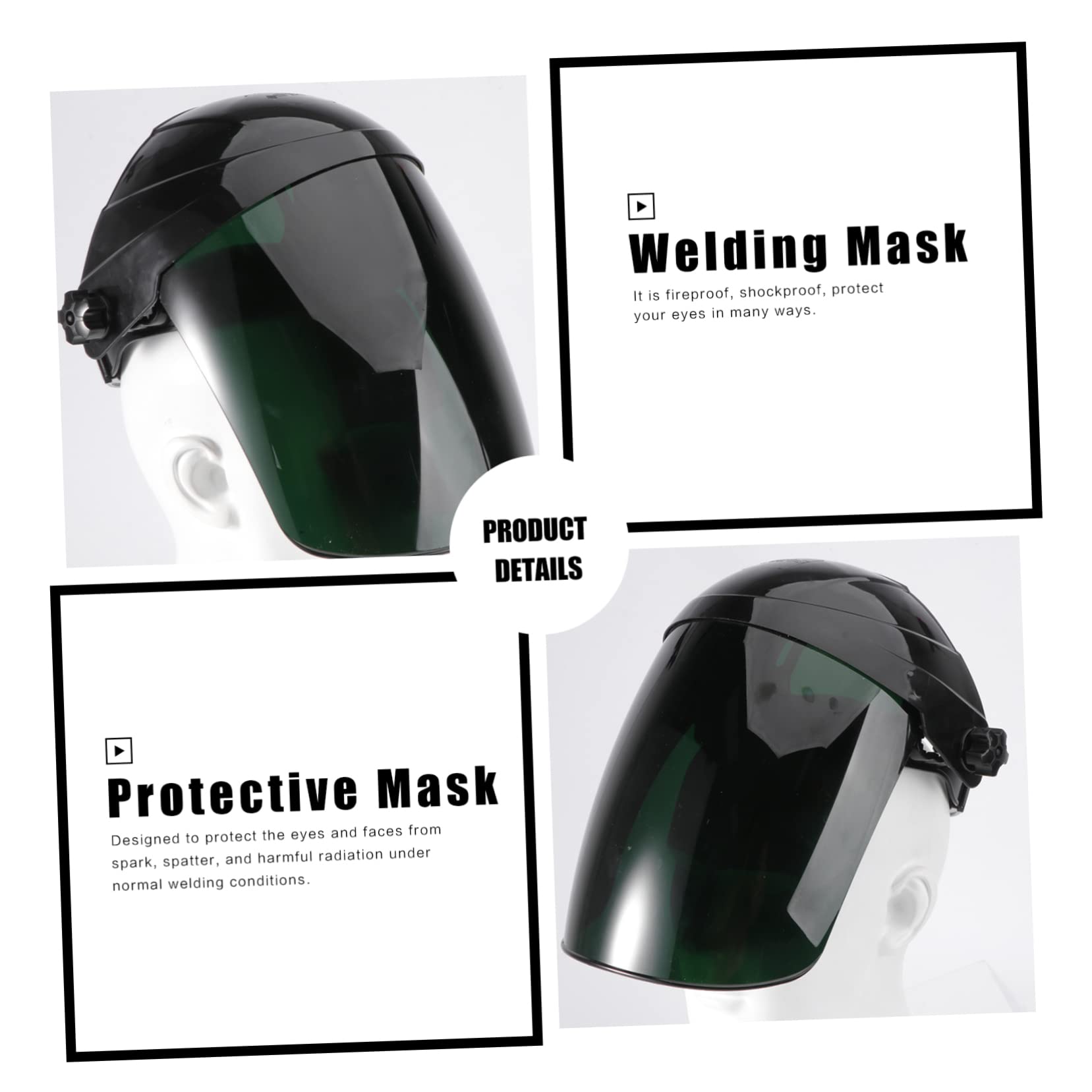 DOITOOL maschera saldatore protettiva verde antiabbaglio