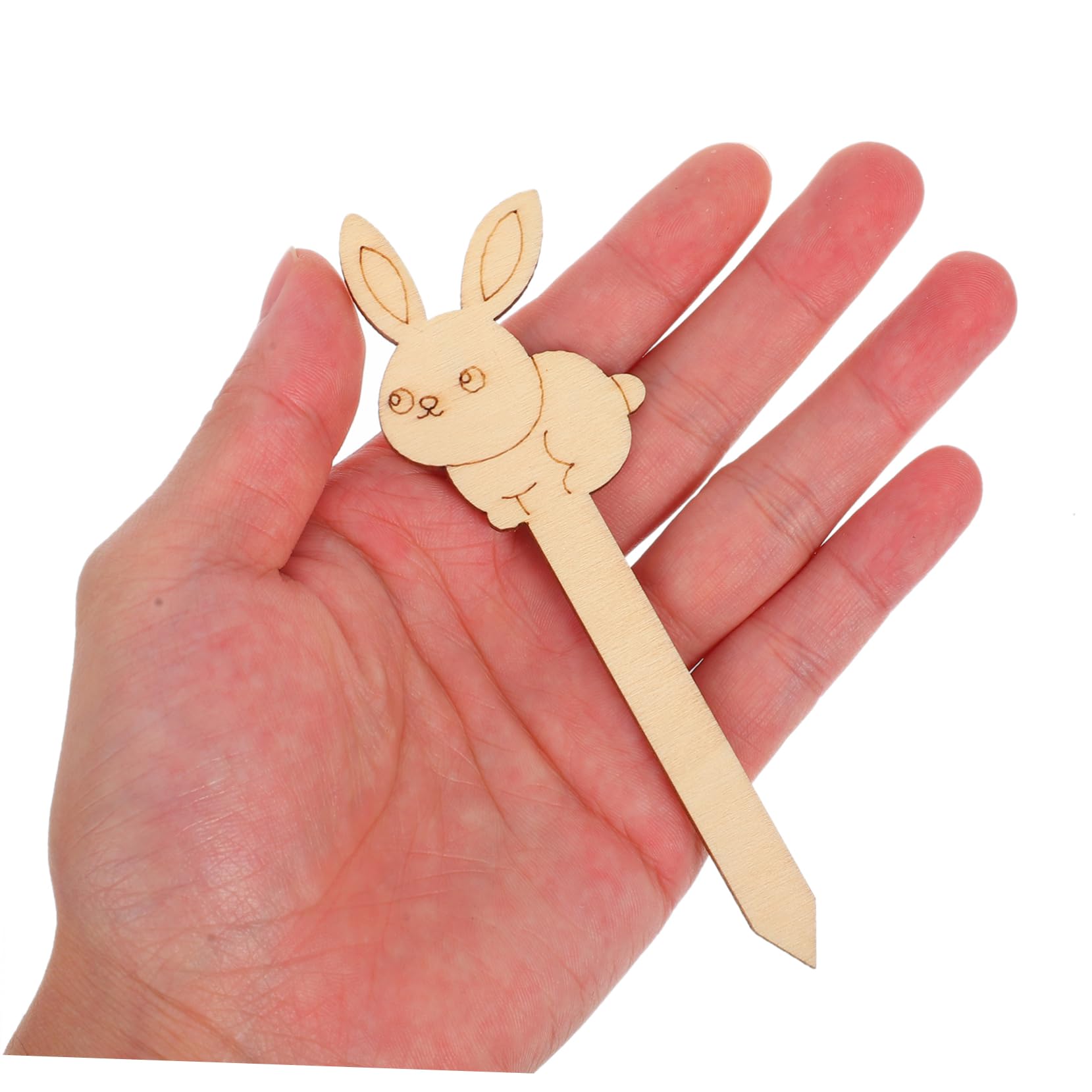 DOITOOL Segnalibri Legno Coniglio 10 Pezzi Intagliati Pasqua