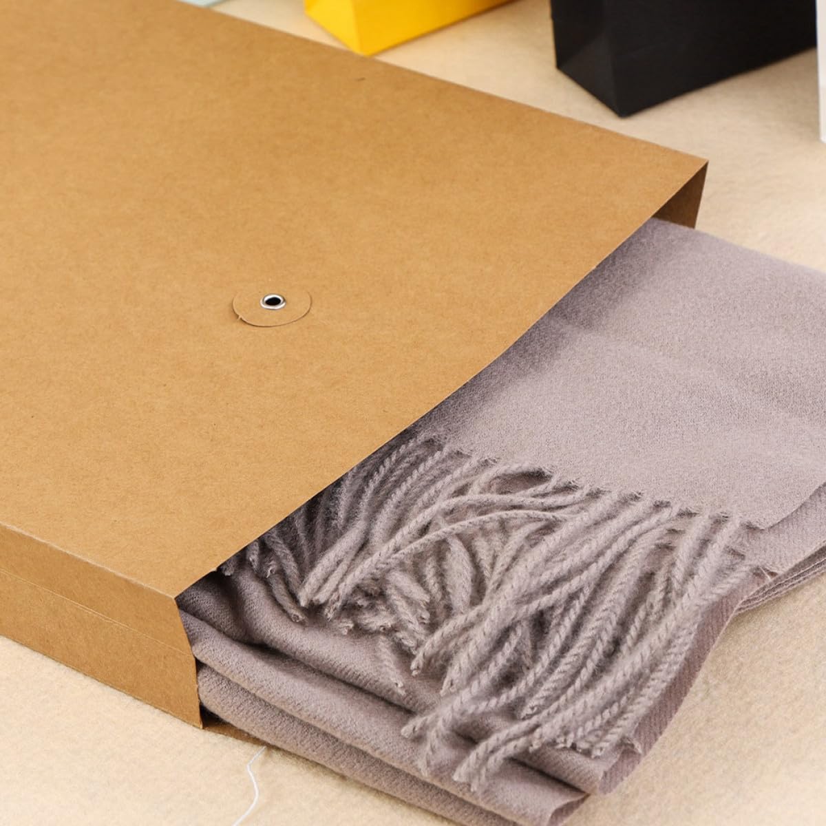 DOITOOL Portadocumenti Carta A4 Marrone 6 Pezzi Organizer