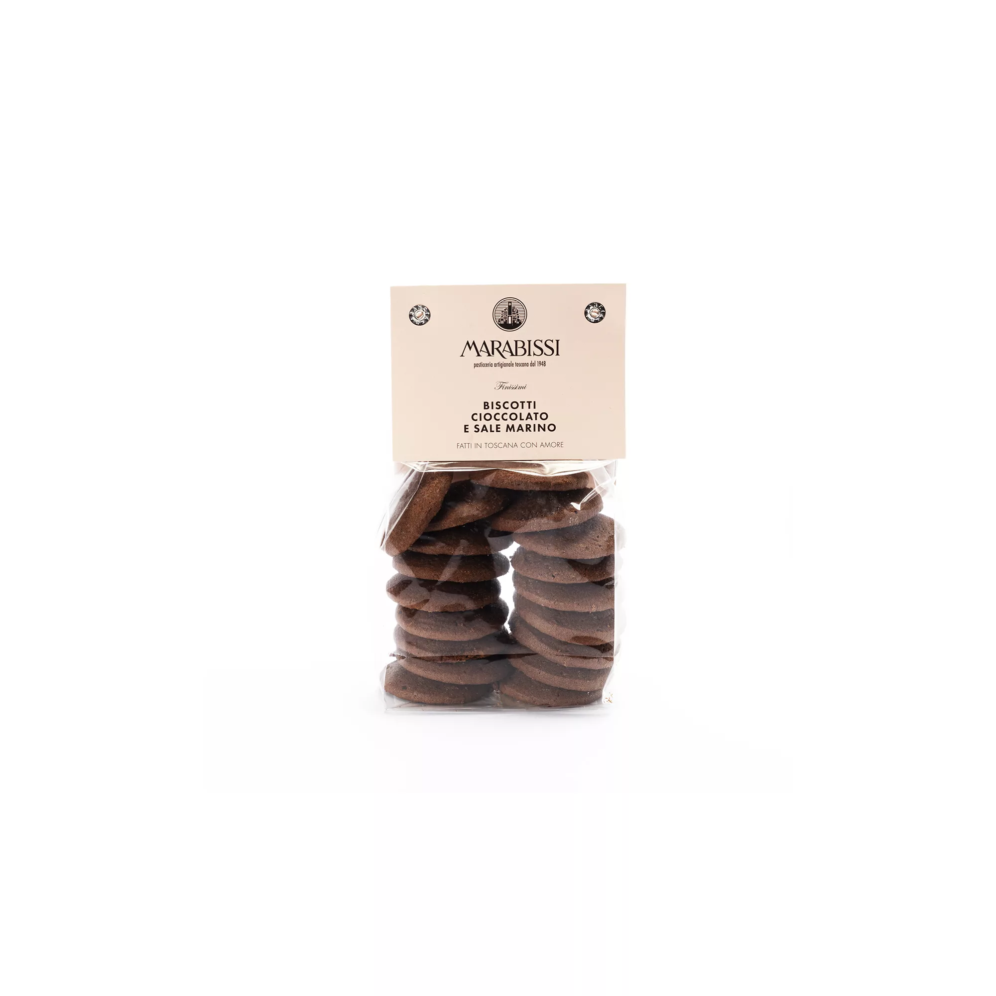 Marabissi Biscotti Cioccolato e Sale Marino 200 g artigianali