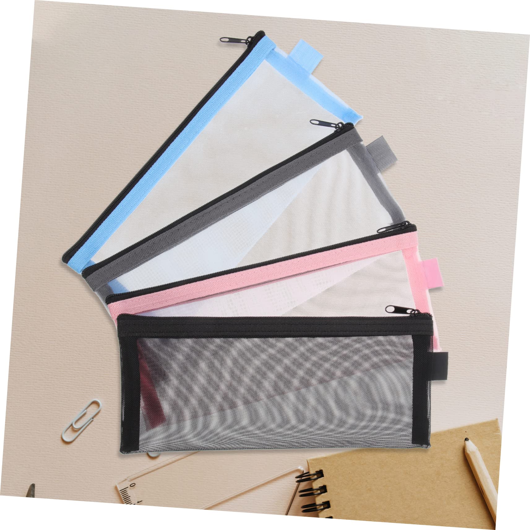 DOITOOL Astucci Trasparenti Nylon 4 Pezzi con Zip
