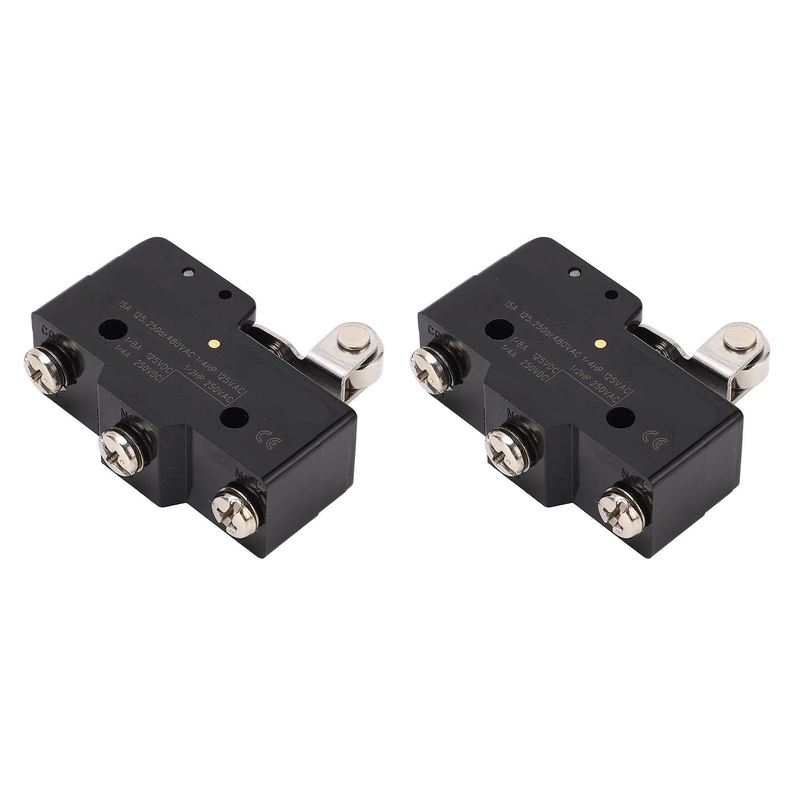 Saluaqui Microinterruttori Finecorsa 2 Pezzi 250V Leva Rullo
