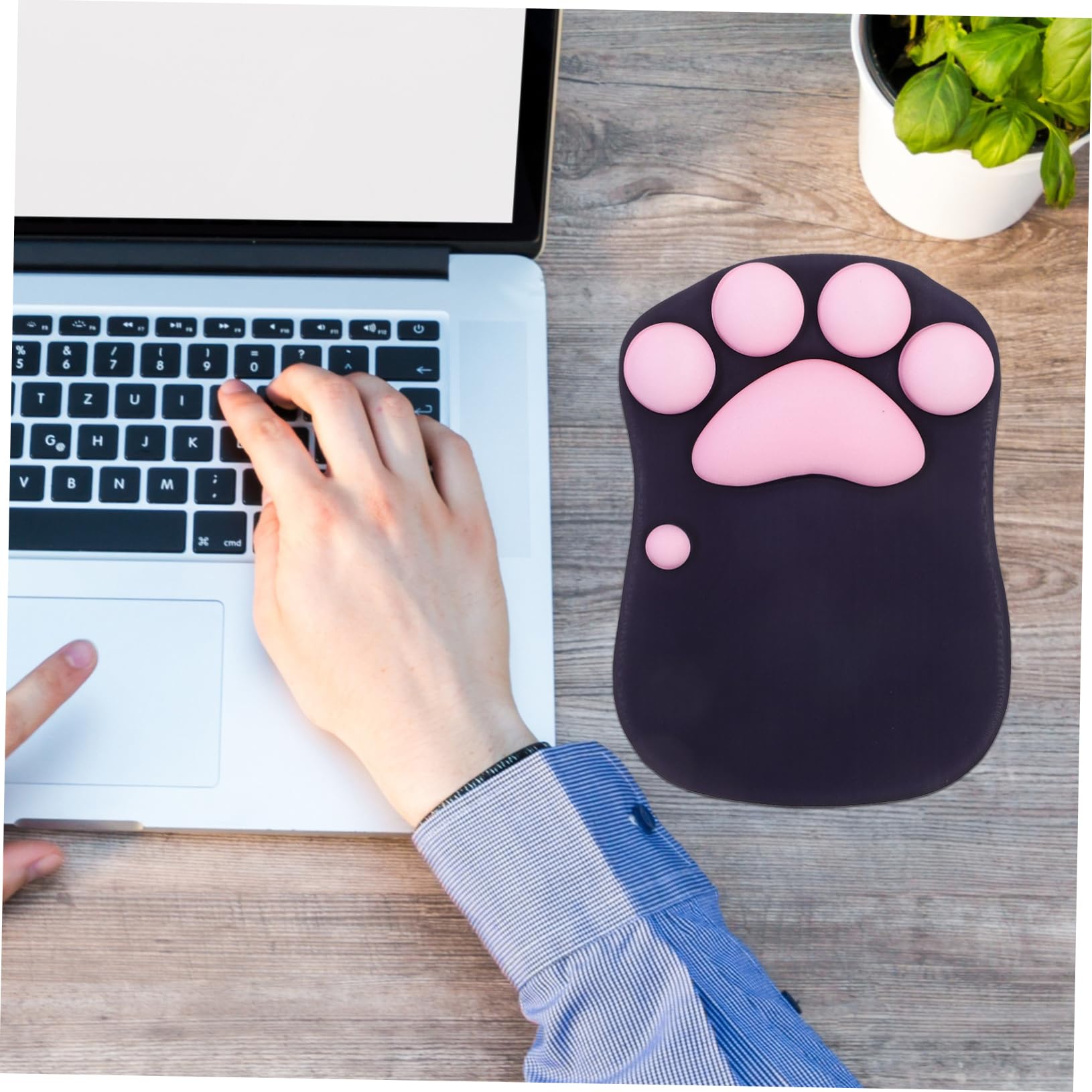 DOITOOL Tappetino Mouse Zampa Gatto Kawaii con Poggiapolsi