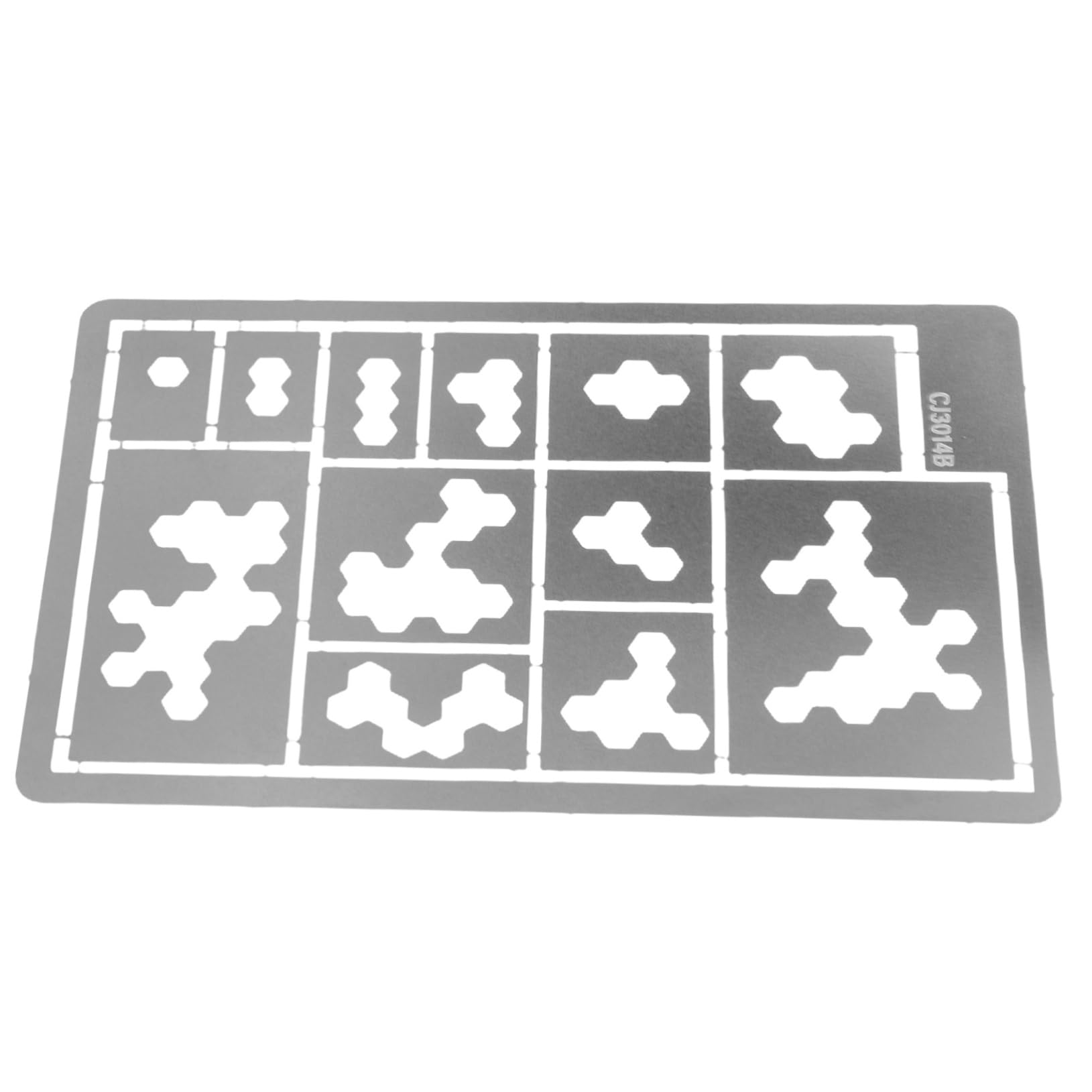 DOITOOL Stencil Mimetico Acciaio Inox Argento Spray