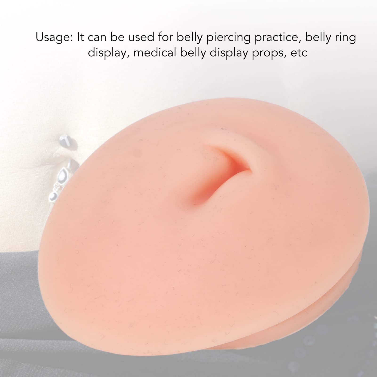 Saluaqui Kit Piercing Ombelico Silicone Pelle Chiara con Base