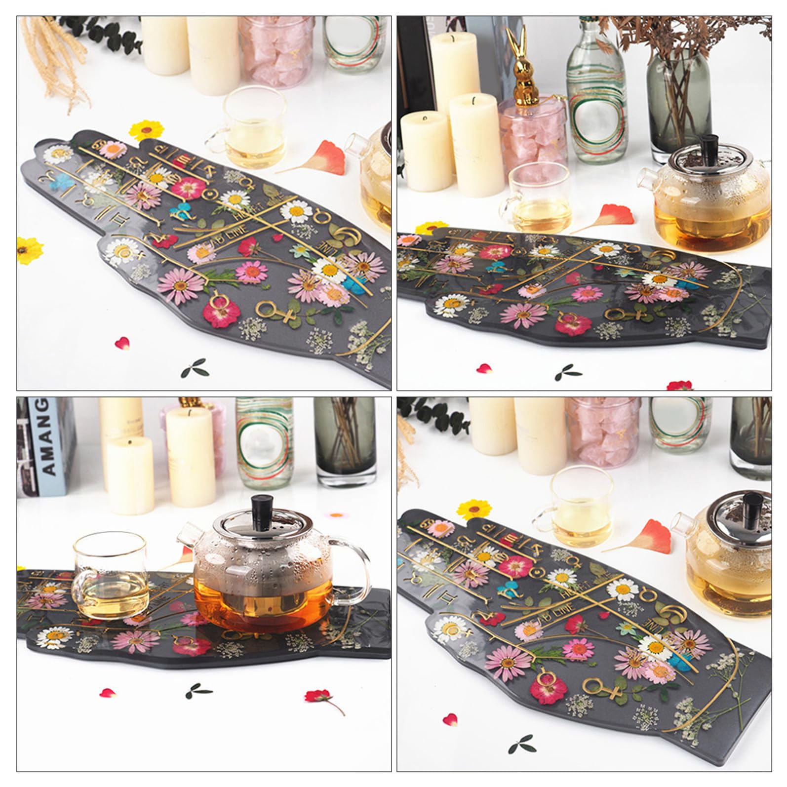 DOITOOL Stampo Silicone Mano Sottobicchieri Resina 1 Pezzo