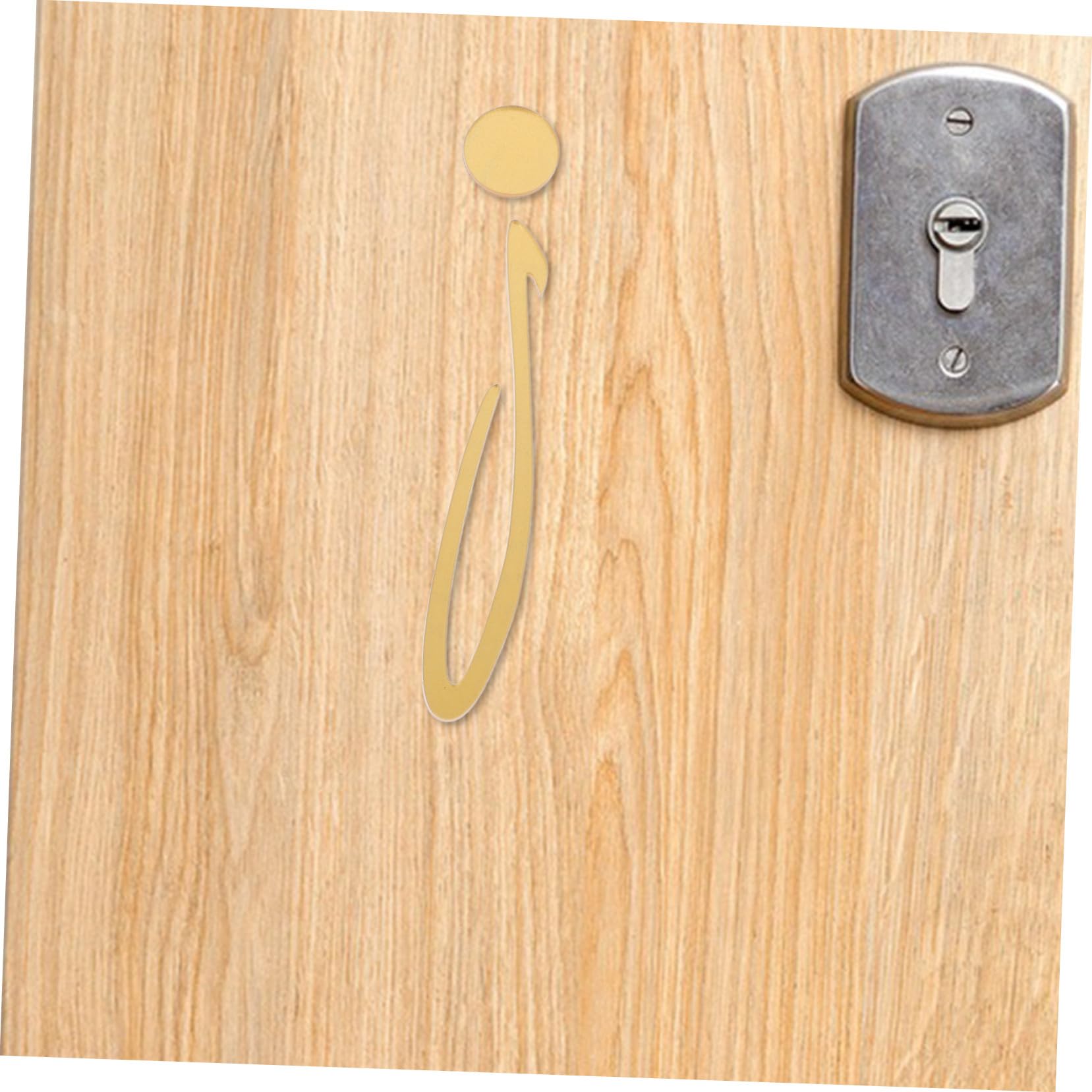 Doitool cartello bagno acrilico oro 2 pezzi 18 cm