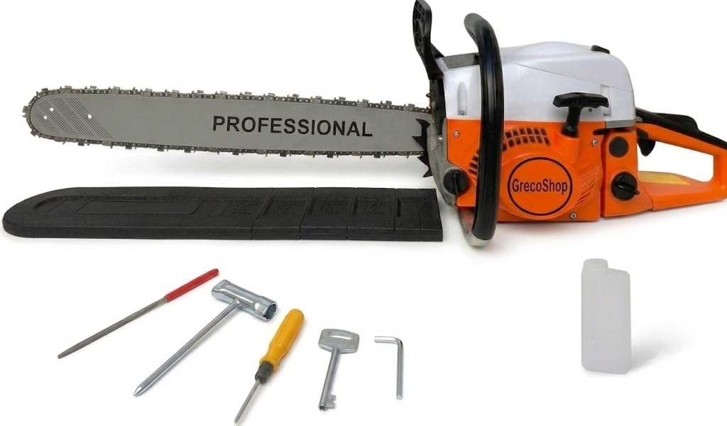 GrecoShop Motosega a Scoppio 52cc Lama 50 cm 2 Tempi