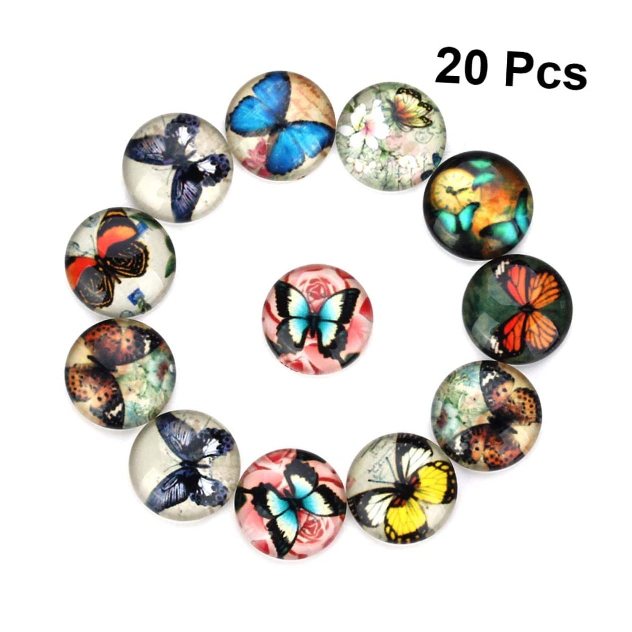 Doitool gemme vetro gioielli 20 pezzi 14 mm size 3