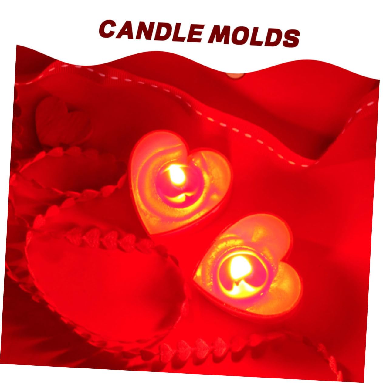 DOITOOL Portacandele Cuore Alluminio 10 Pezzi Tealight