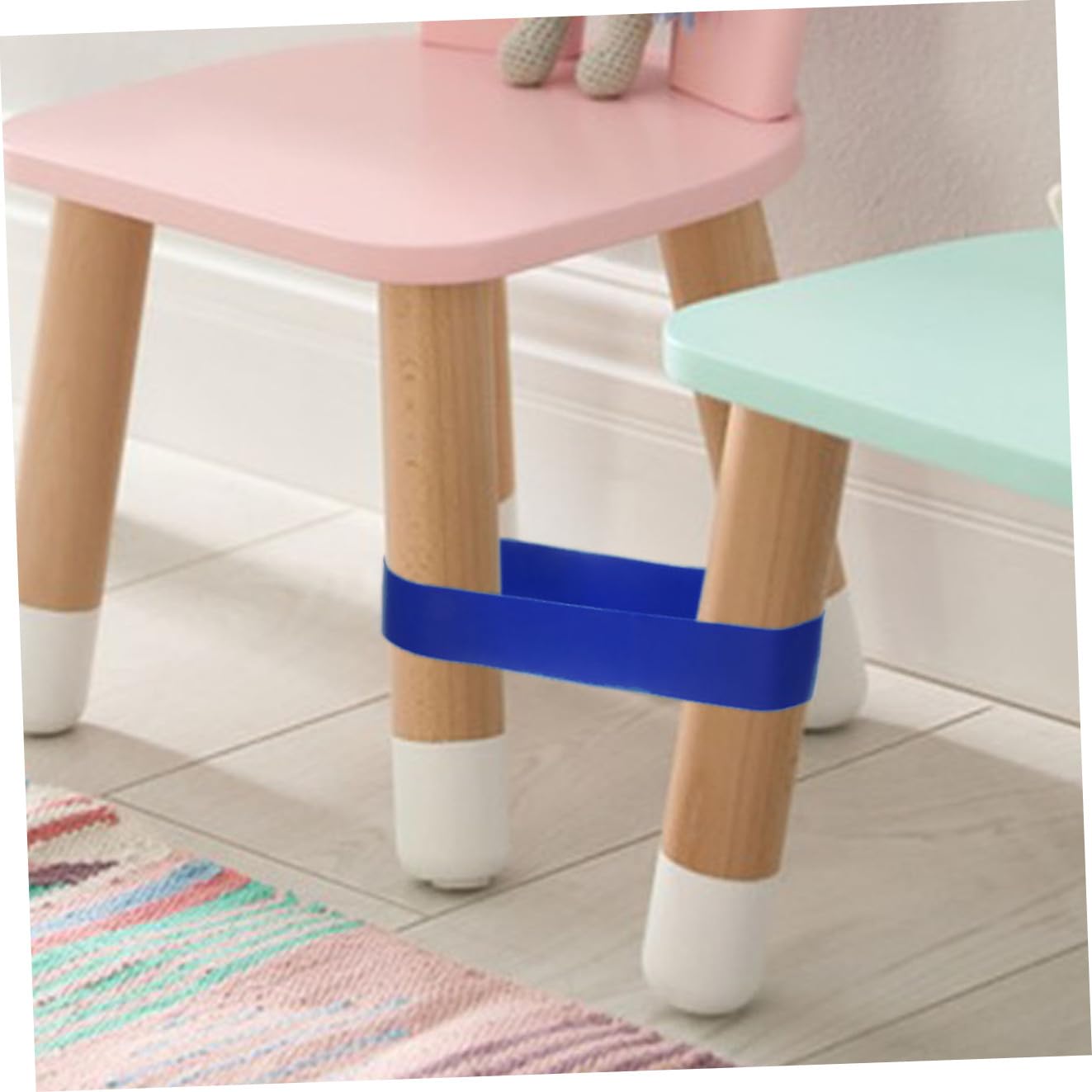 DOITOOL Fasce Elastiche Sedia 5 Pezzi TPE Colorate Antiscivolo
