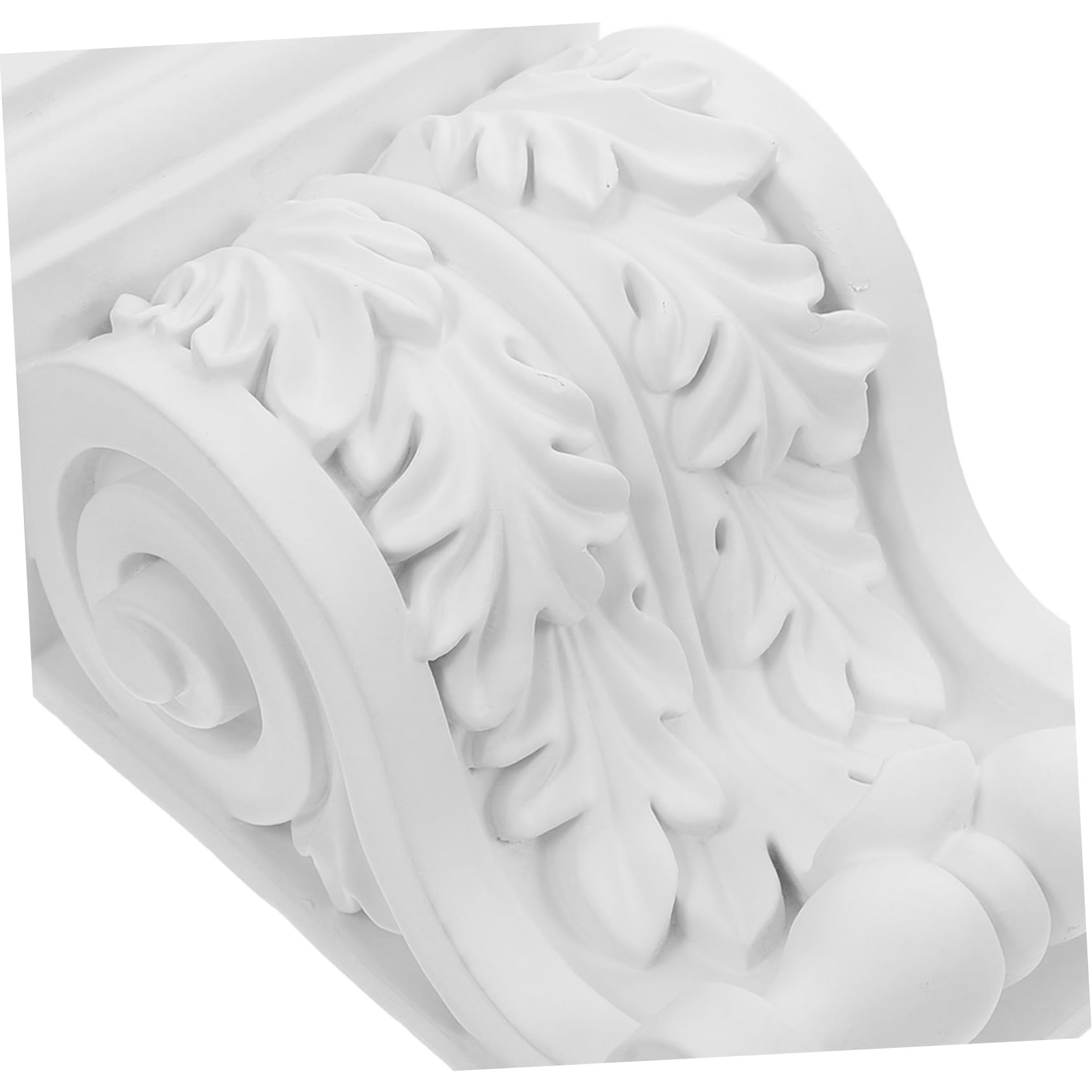 DOITOOL Mensola Decorativa PU Bianca Stile Europeo 17,8 cm