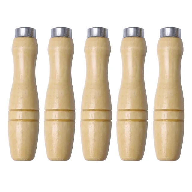 Doitool manici legno utensili lime 5 pezzi 10,5 cm