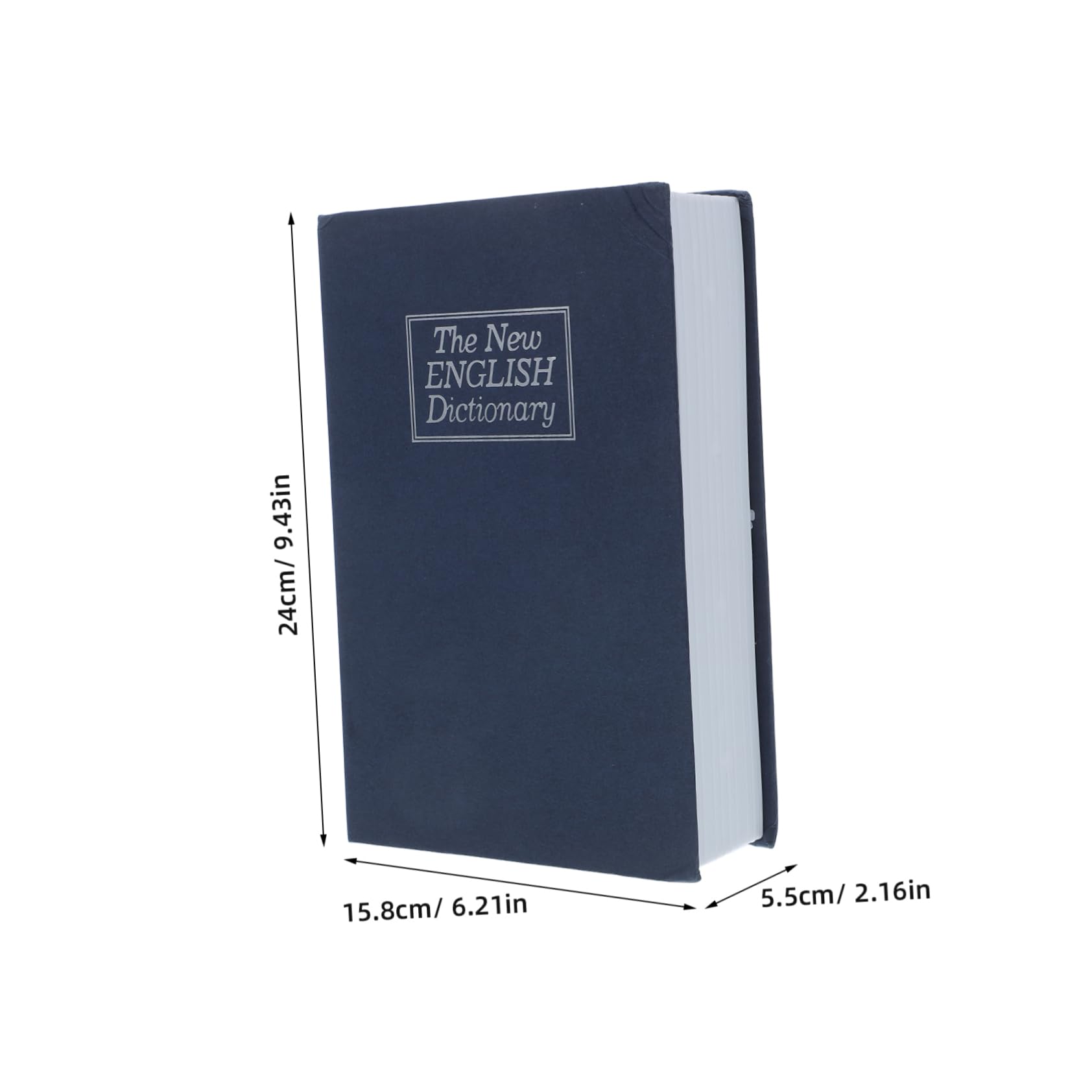 DOITOOL Cassaforte Libro Combinazione Acciaio Grande Blu