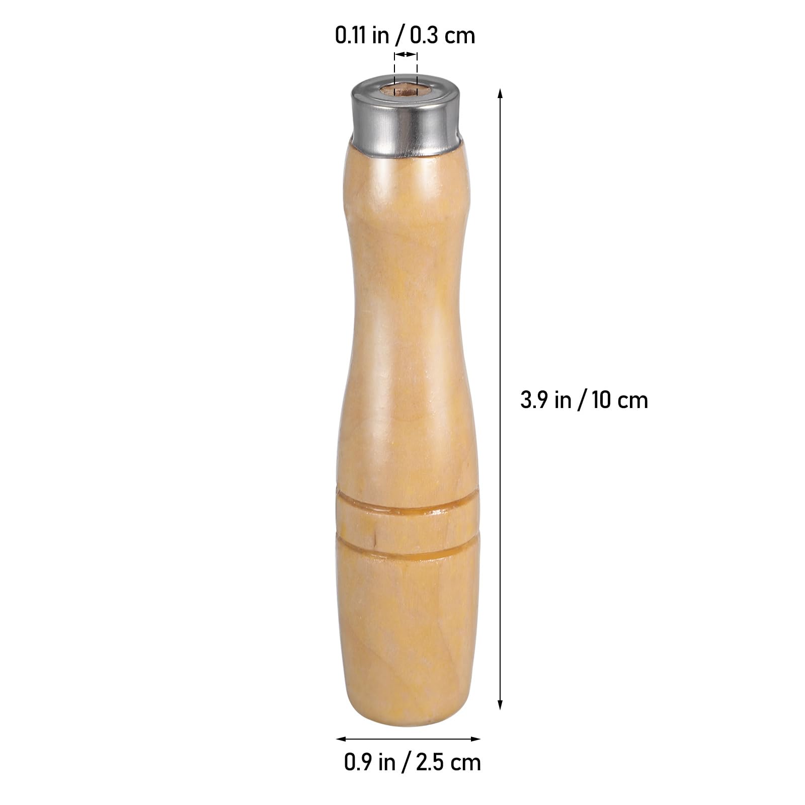 Doitool manici legno utensili lime 5 pezzi 10,5 cm