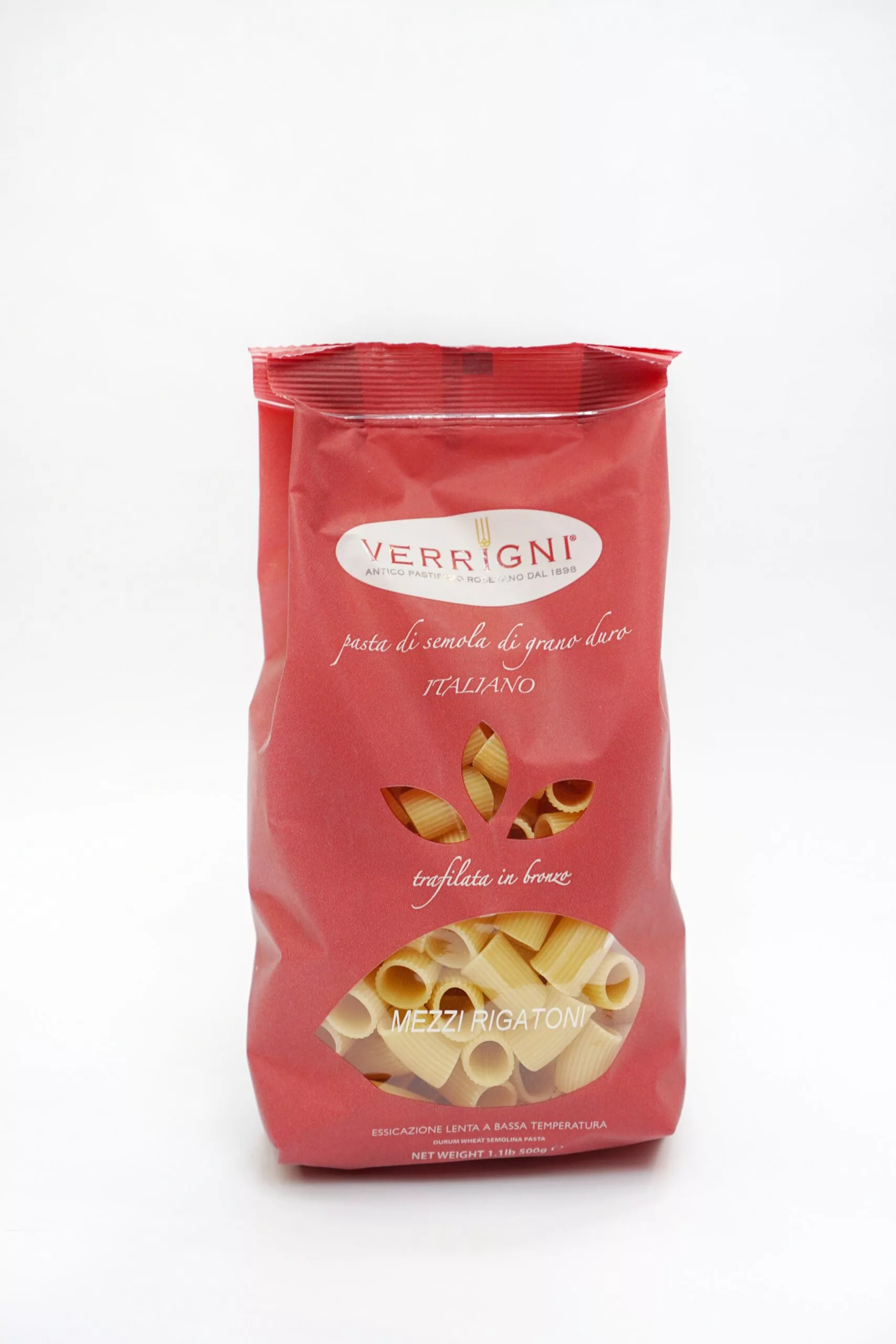 Verrigni Mezzi Rigatoni Trafilati al Bronzo 500 gr