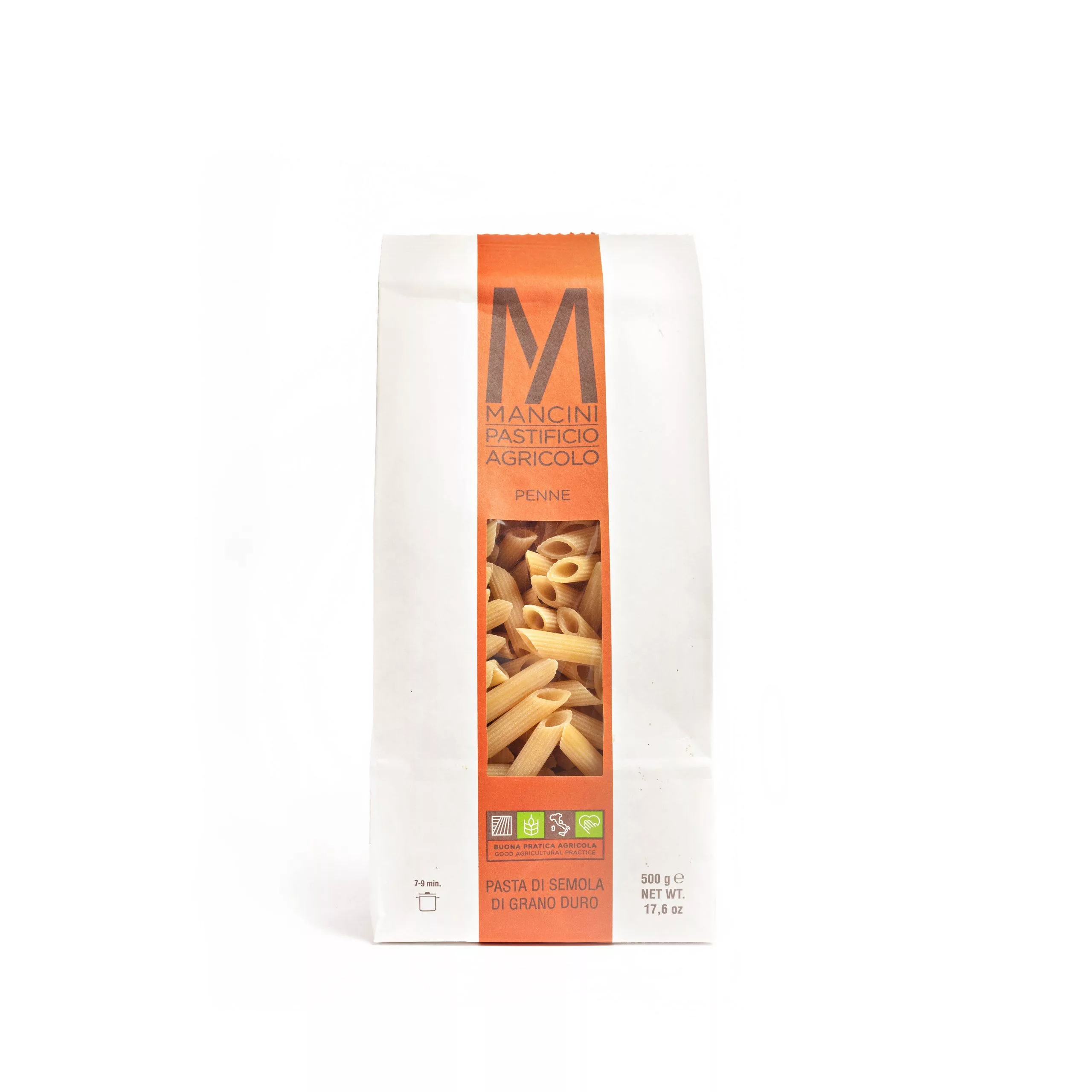 Mancini Penne pasta trafilata al bronzo 500 gr grano duro