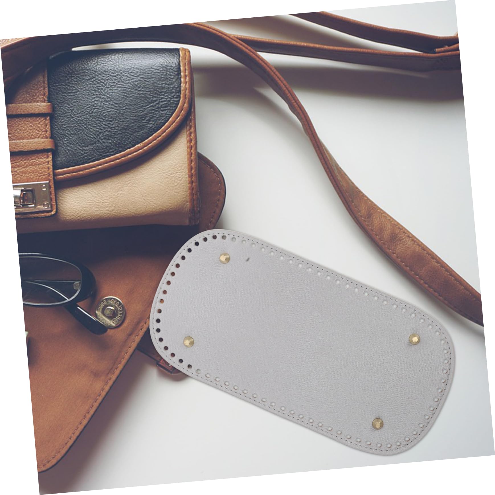 Doitool fondo borsa uncinetto PU 30x15 cm 4 pezzi
