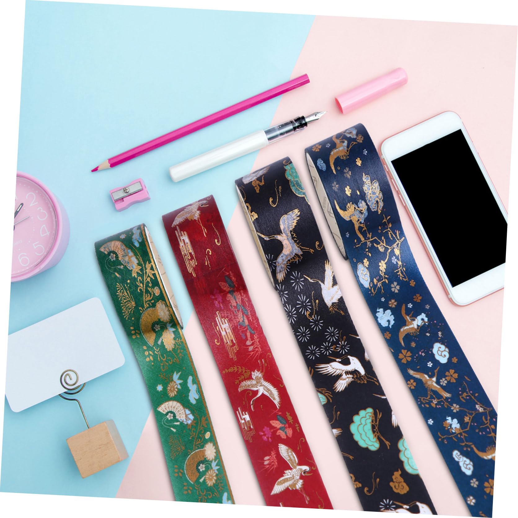 DOITOOL Nastro Washi Decorativo Bronzato Carta Set 20 Pezzi