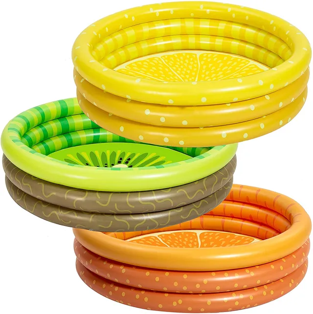 Yexati Piscina Gonfiabile Bambini 114 cm 3 Pezzi Frutta