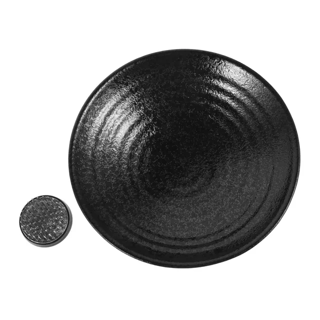 DOITOOL Ciotola Ikebana Ceramica Nera 17 cm con Kenzan